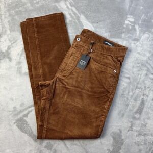 Bonobos Corduroy Pants Mens 35x32 Brown Tailored Fit Stretch Casual P105650